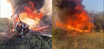 Helicóptero cai na zona rural de Caruaru e deixa dois mortos e um ferido