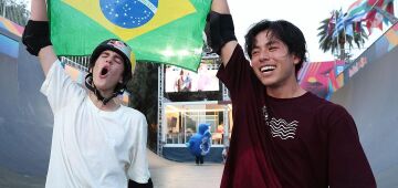 Fenômeno brasileiro de 15 anos, Gui Kury conquista título mundial de skate vertical em Roma