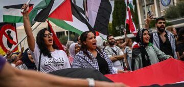 Manifestações no mundo em apoio a Gaza, um ano após ataque do Hamas contra Israel