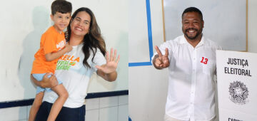 Olinda: Mirella Almeida e Vinicius Castello votam e demonstram confiança na vitória