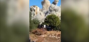 Câmera registra momento que míssil israelense derruba prédio residêncial em Beirute; vídeo