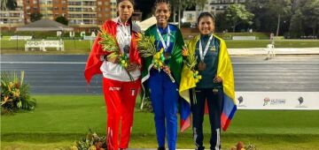 Mirelle Leite conquista o tricampeonato sul-americano sub-23 de Atletismo, na Colômbia