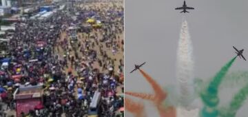 Cinco pessoas morrem durante evento de show aéreo na Índia, devido ao calor extremo