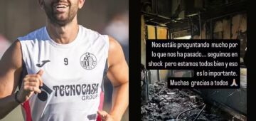 Artilheiro espanhol tem casa destruída em incêndio enquanto recebia prêmio em Madri