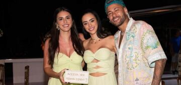 Neymar e Bruna Biancardi superam briga e escolhem madrinha da segunda filha do casal