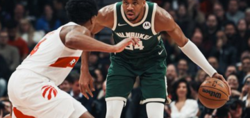 Antetokounmpo brilha apesar de corte na mão e lidera vitória dos Bucks na NBA