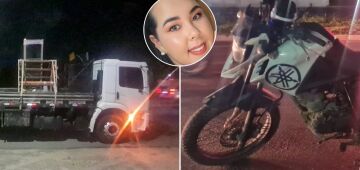 Passageira de moto por app morre atropelada por caminhão após motociclista tentar ultrapassagem