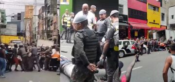 Polícia atinge imigrante com arma de choque na cabeça durante apreensão no centro de São Paulo