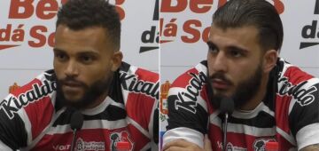 Santa Cruz apresenta oficialmente Hiago Ribeiro e Eduardo Tanque 