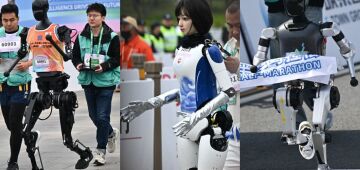 China é palco da primeira meia maratona de robôs humanoides do mundo; veja imagens