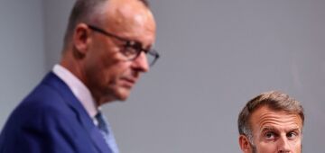 Macron e Merz denunciam falta de vontade de Putin e querem mais sanções contra Rússia