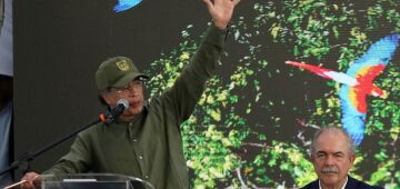 Ao lado de Lula, Gustavo Petro critica EUA, Israel e chama Netanyahu de "amigo de Hitler"