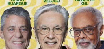 Caetano, Gil e Chico Buarque vão liderar protesto contra PEC da Blindagem
