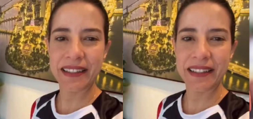 Com camisa tricolor, Raquel Lyra rebate ser torcedora da Ponte e garante: "Foco é o Náutico"