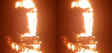 Estátua da Havan em Petrolina é incendiada; Polícia investiga o caso