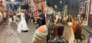 Noiva joga buquê nas ladeiras de Olinda: "Todo mundo que estava ali parou, aplaudiu", diz
