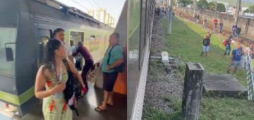 Trem da Linha Sul do Metrô do Recife apresenta falha elétrica e causa transtornos entre os usuários
