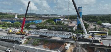 Trecho da BR-232 no Curado será novamente interditado para içamento de ciclovia e passarela