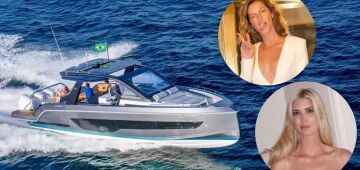 Feita no Brasil e R$ 8 milhões: a lancha em que Gisele Bündchen levou a amiga, Ivanka Trump