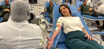 Governadora anuncia investimentos para o Hemope e doa sangue pela primeira vez