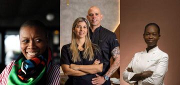Chefs Fabricio Lemos e Lisiane Arouca recebem Georgiana Viou e Naomi Martino em Salvador