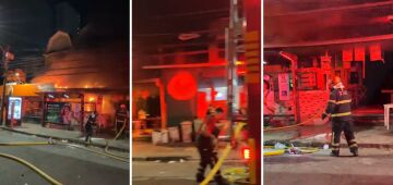 Incêndio atinge ponto comercial na Praça do Derby, no Recife