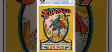 Primeiro quadrinho do Superman é leiloado por US$ 9 milhões e se torna o mais caro da história