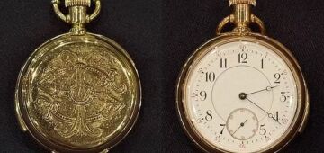 Relógio de ouro parado na hora do naufrágio do Titanic vai a leilão por mais de R$ 5 milhões