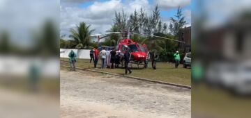 Prefeito de Barreiros sofre mais um acidente em ultraleve e é socorrido de helicóptero para o Recife