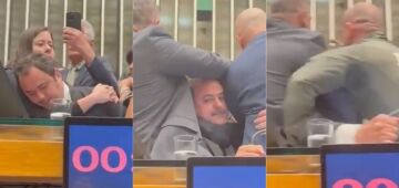 Após Glauber ser retirado da cadeira de Motta, Polícia Legislativa empurra jornalistas na Câmara 