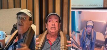 Marcos Oliveira, o Beiçola, se emociona ao citar trabalho em narração de livro: 'Força de aprender'