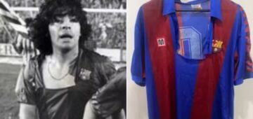 Uniforme do Barcelona rasgado de Maradona bate recorde e é vendido por mais de R$ 700 mil em leilão