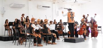 Orquestra da ONG Giral estreia na Caravana de Natal no Palácio do Campo das Princesas