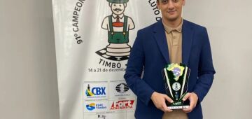 Luís Paulo Supi conquista o tricampeonato brasileiro de xadrez e vaga olímpica