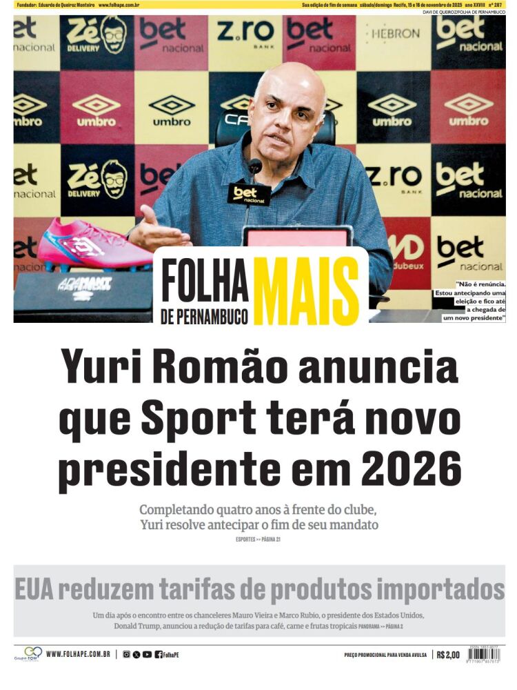 Edição Impressa 15/11/2025