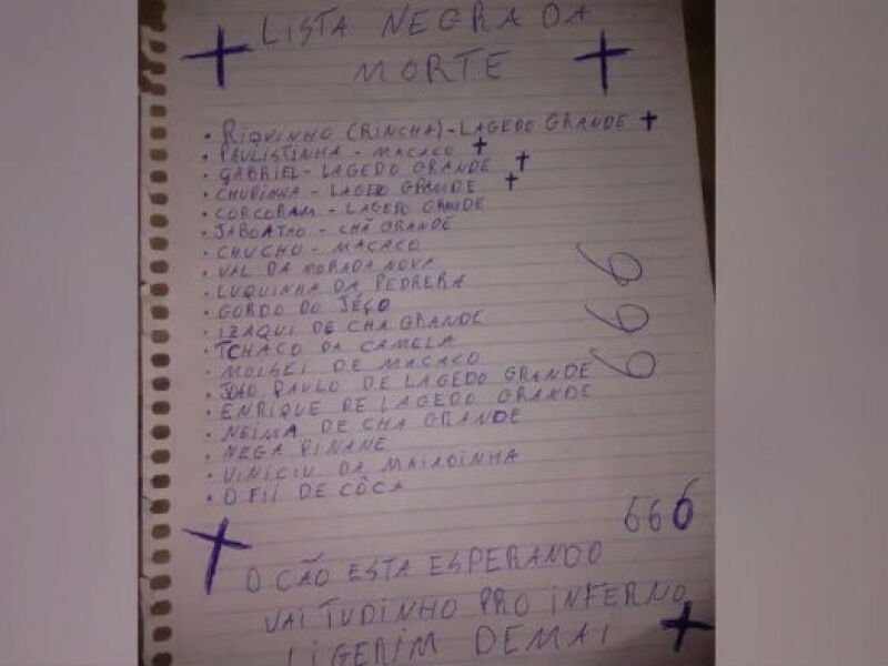'Lista da morte' faz nova vítima em Chã Grande Folha PE