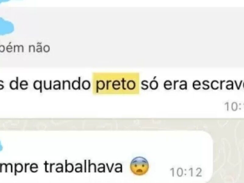 Saudade de quando preto era escravo adolescente é vítima de racismo em escola de BH Folha PE