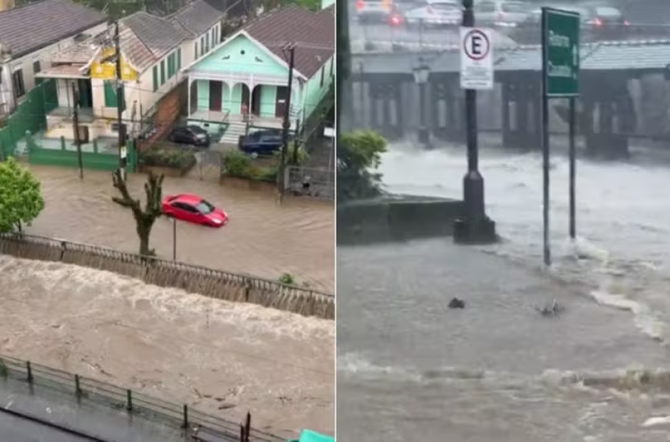 Temporal: Petr&oacute;polis suspende aulas nas escolas do munic&iacute;pio; Angra est&aacute; em alerta