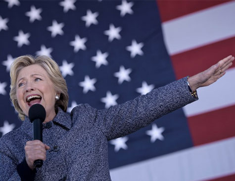 Hillary Clinton é advogada e candidata à presidência dos EUA em 2016