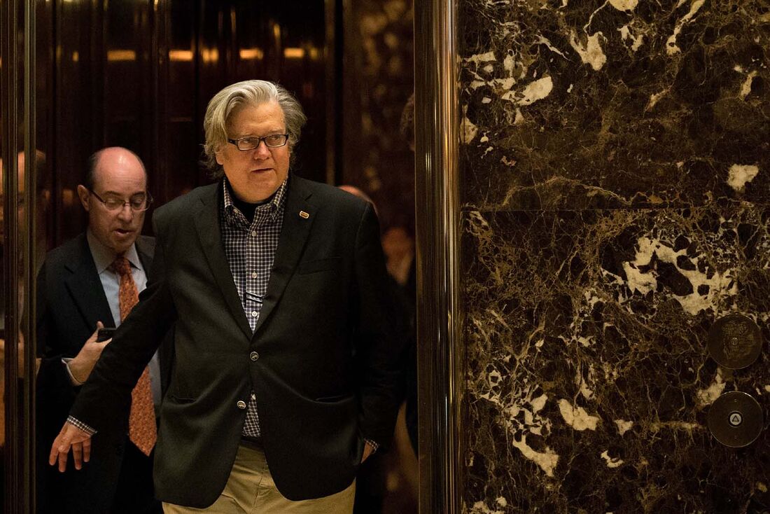 Steve Bannon é dono do portal de notícias Breitbart News, que funciona como uma caixa de ressonância de setores mais à direita do Partido Republicano 