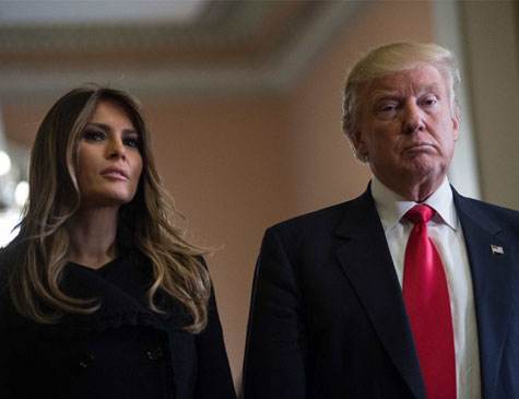 Donald Trump e sua esposa, Melania Trump