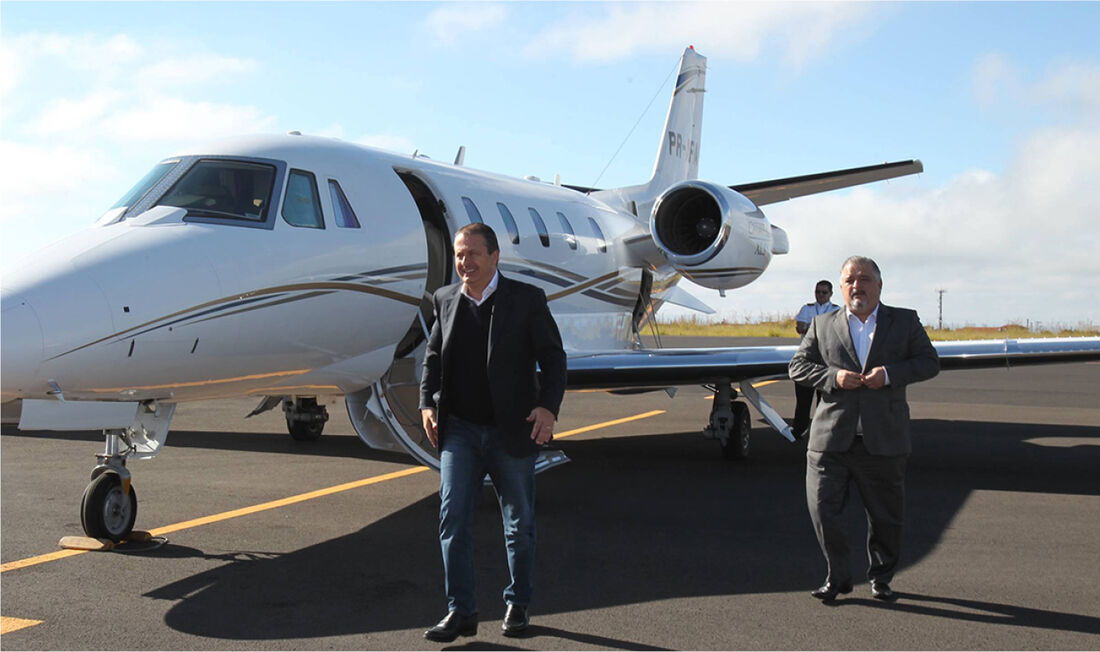 Avião Cessna envolvido no acidente fatal do ex-governador e então candidato à Presidência Eduardo Campos