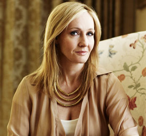 A escritora J.K. Rowling, autora da saga Harry Potter