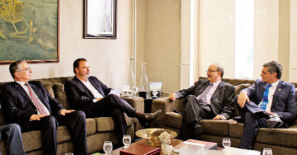 Nova diretoria, que toma posse dia 3, visitou presidente do Grupo?EQM, Eduardo Monteiro