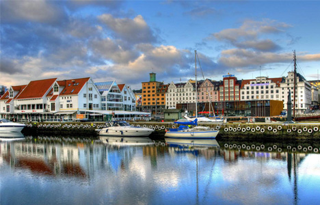 Vista de Oslo, capital da Noruega 
