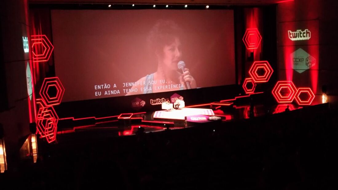 Painel com a atriz Claudia Wells