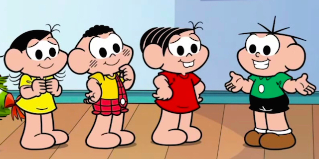 Os personagens do desenho