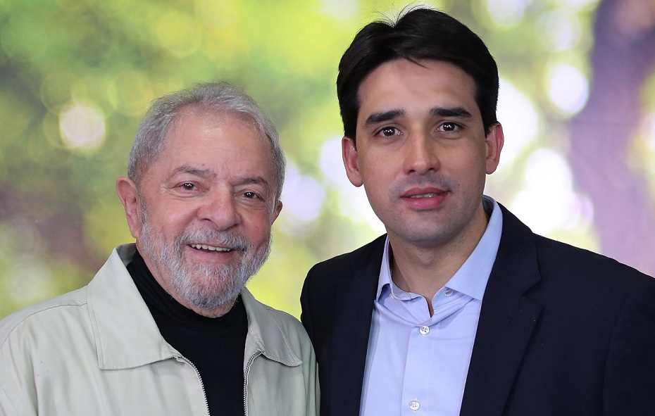 Lula (PT) e Silvio Costa Filho (PRB)