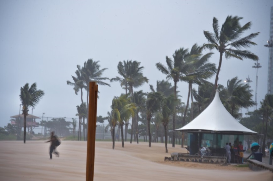 Ventos fortes têm causado pequenos transtornos