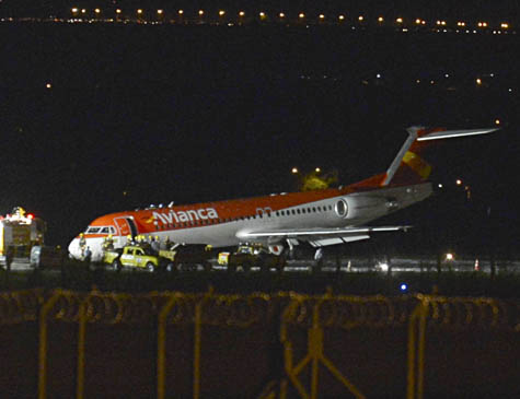 Aeronave da companhia aérea Avianca